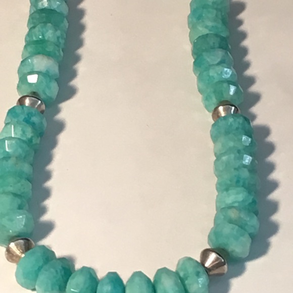 🌺Sold🌺.  Amazonite and Sterling Necklace - Picture 4 of 4